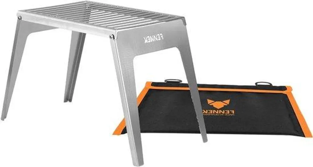 Grille de barbecue portable en inox robuste pour vos grillades nomades