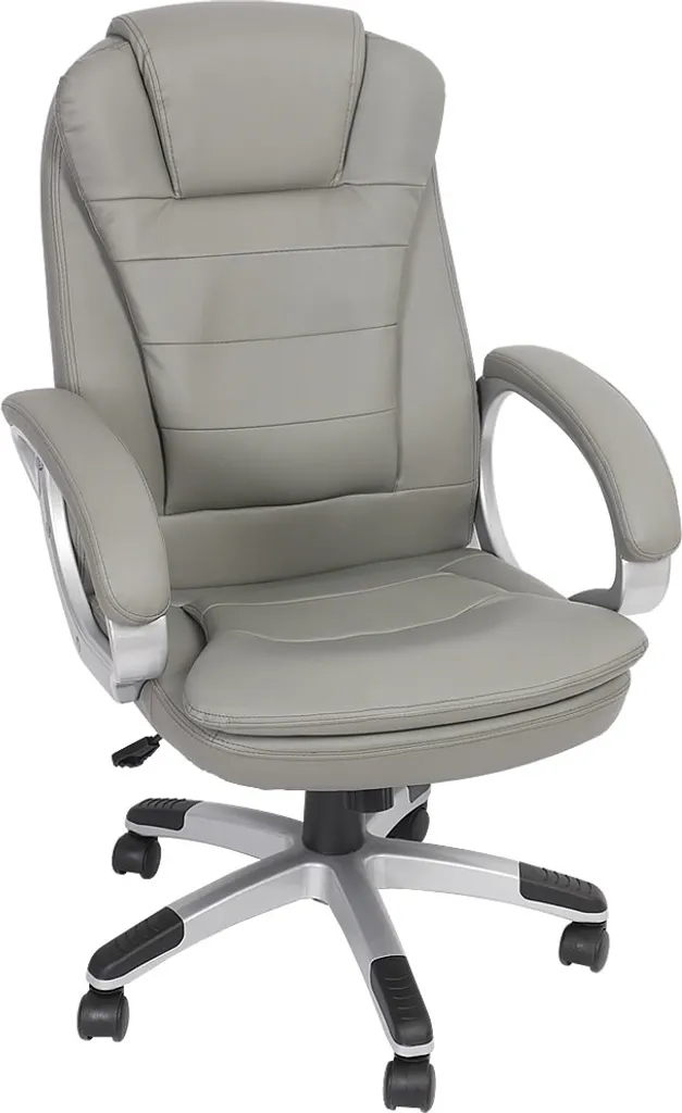Sedia Ufficio Ergonomica Pelle Grigia 120kg | Offerta Sedia Scrivania