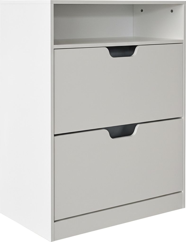Scarpiera Relaxdays con ripiano, LxPxA: 102x80x24 cm, per Immagine del prodotto 
