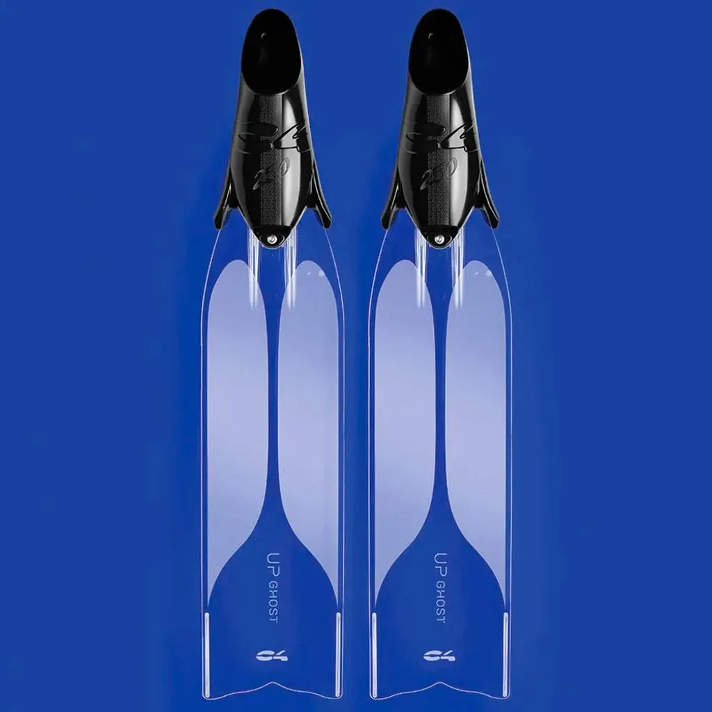 Palmes de chasse sous-marine C4 Ghost 250 transparentes pointures 36-37