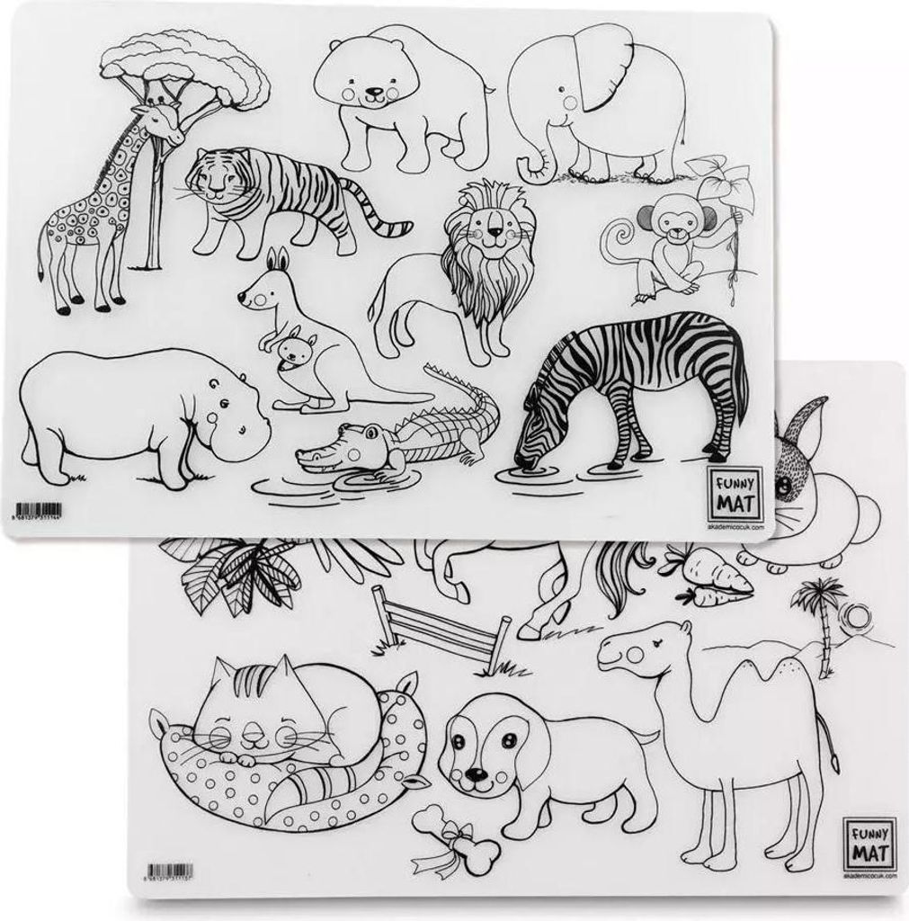 Tappetino trasparente 2 pezzi Animali domestici e animali Immagine del prodotto 