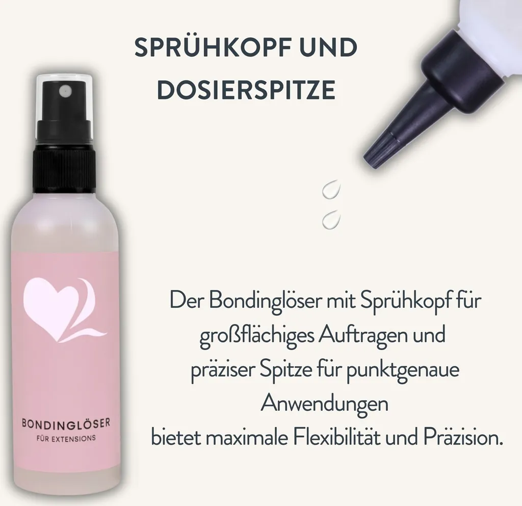 Kit Retrait Extensions Cheveux avec Solvant Liquide et Pince de Dépose - 15