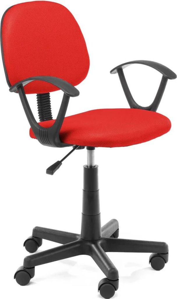Kinderdrehstuhl BELORA - rot/schwarz