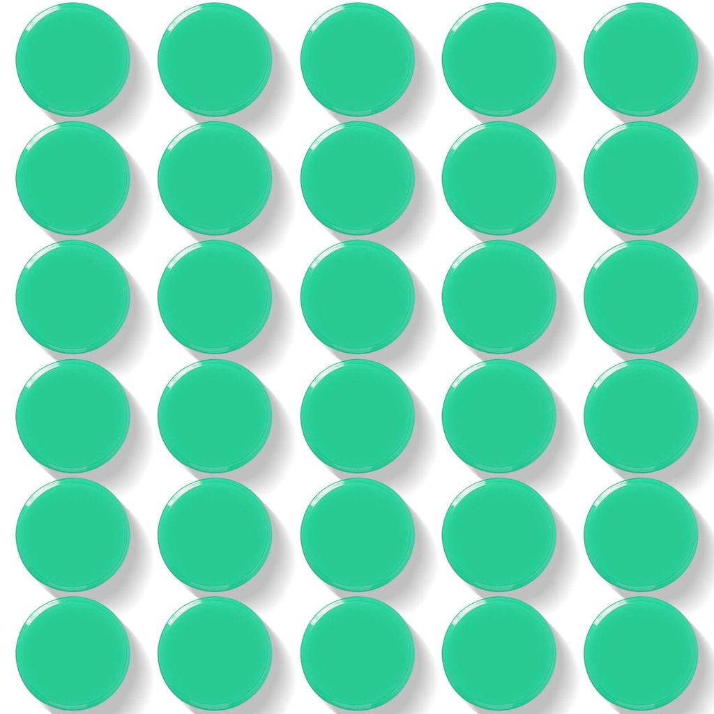 30 starke Magnete für Magnettafeln und Whiteboards – Runde Kühlschrankmagnete, dekorative kleine Magnete für Pinnwände, Schule und Büro – ...