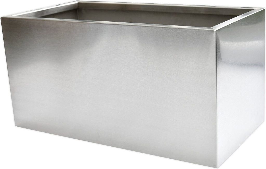Köhko® Designer-Pflanztrog aus Edelstahl Viva 150 x 55 x 45 Produktbild 3