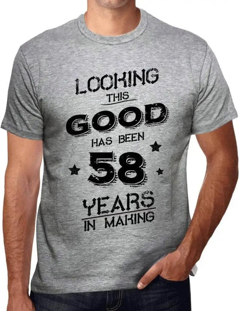 Herren Grafik T-Shirt So gut auszusehen hat 58 Jahre gedauert – Looking This Good Has Been 58 Years In Making – Geschenk 58. Geburtstag Jahrest...
