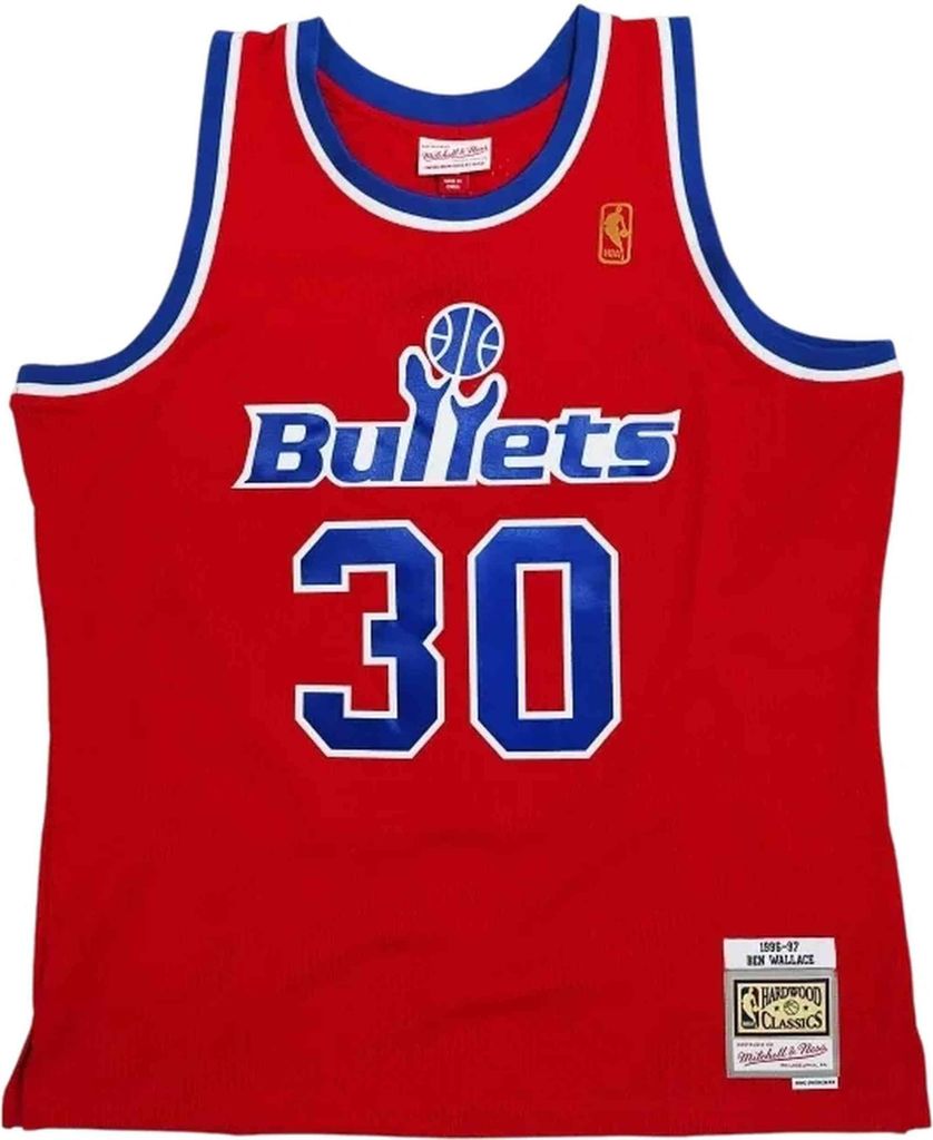 Trikot Mitchell & Ness SMJY3144-WBU96BWAUNRD für Herren