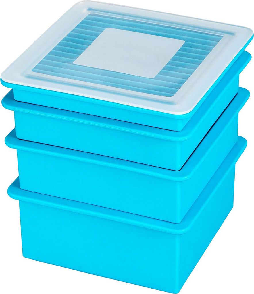 Silikon Eiswürfelform 4in1 Eiswürfelbehälter Eiswürfelbereiter Eiswürfel Silikonform