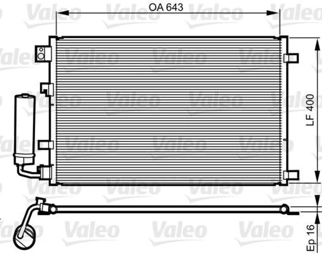Réparer Fuite Clim Nissan Qashqai 2010 avec ce Condensateur de Qualité OEM