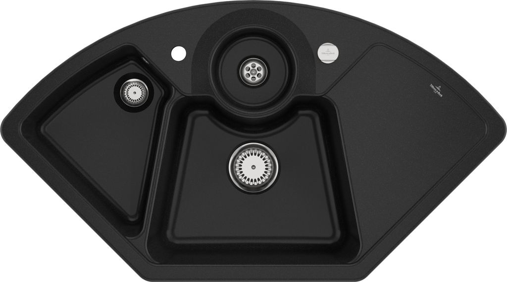 Villeroy & Boch Keramikspüle 670802J0, Solo Eck Eckspüle - inkl.