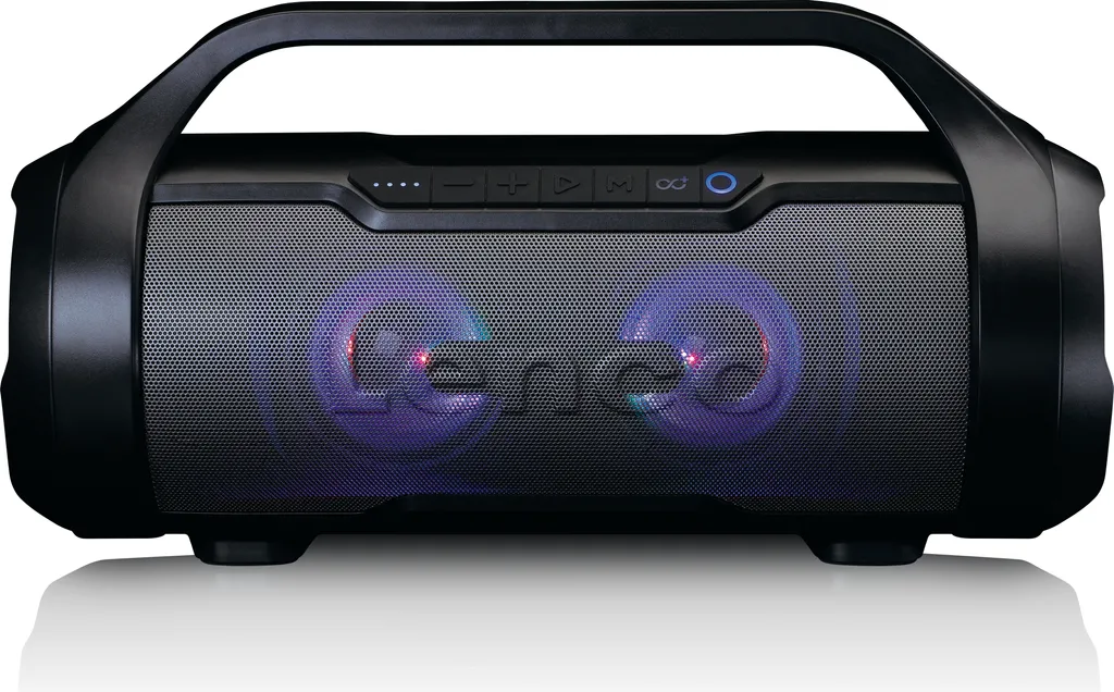 Enceinte Bluetooth nomade Lenco SPR-070BK avec éclairage LED de fête