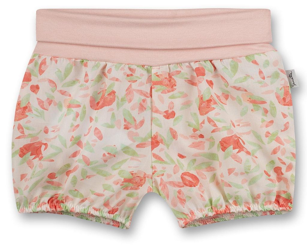 Sanetta Kidswear Mädchen-Shors off-white Blumen 62