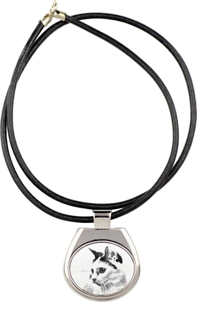 Collana Unica Gatto Bobtail Giapponese | Art-Dog Ciondolo Foto Donna