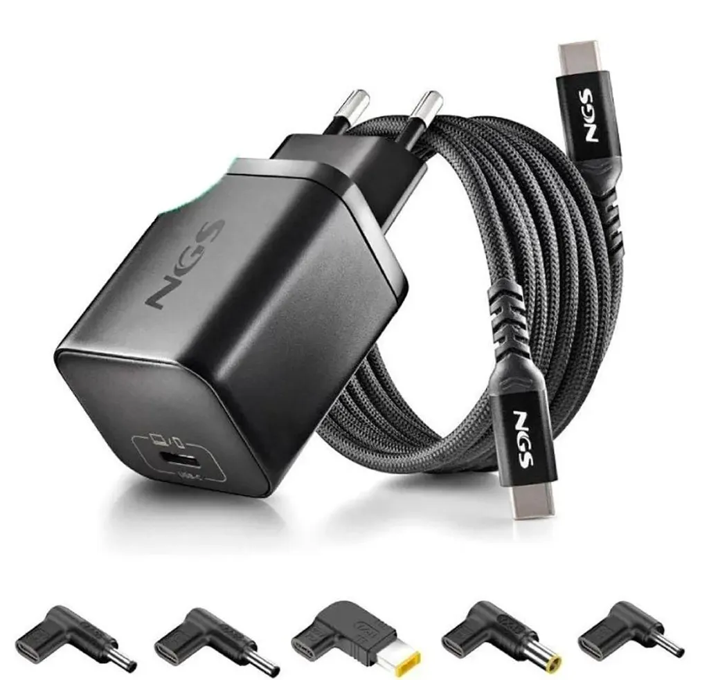 Chargeur PC Portable 65W Anti-Surchauffe avec Long Câble de 1.5m