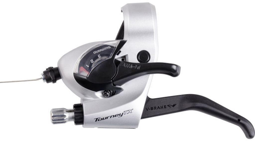 SHIMANO Schalt Bremshebel ST-TX800 3 fach Links Silber 2 Finger Schalt Bremsh...