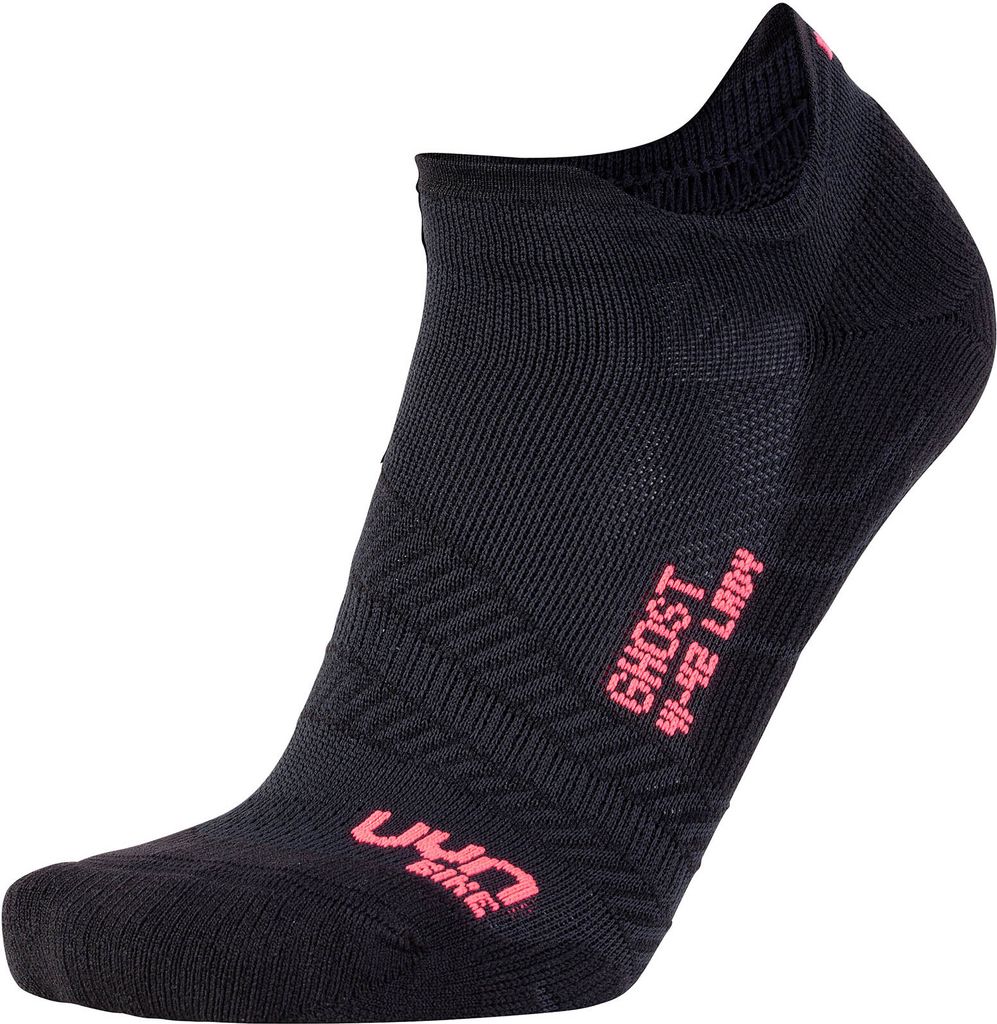 UYN Fahrradsocken Ghost Damen black/pink fluo 39-40