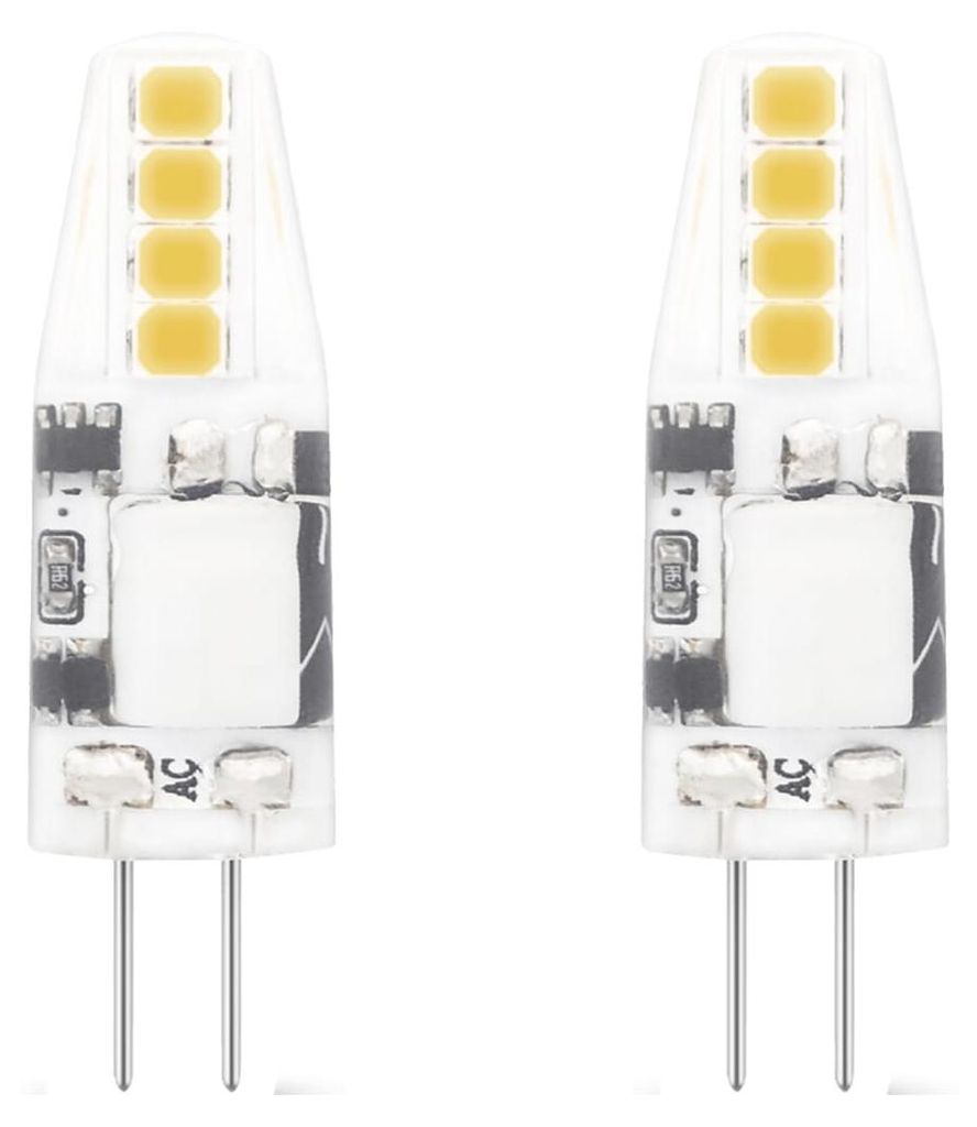 Modee LED-Lampe G4 - 1,8 W, 6000 K, 180 lm, 12 V - LED-Steckdose - Tageslichtweiß - 2 Stück