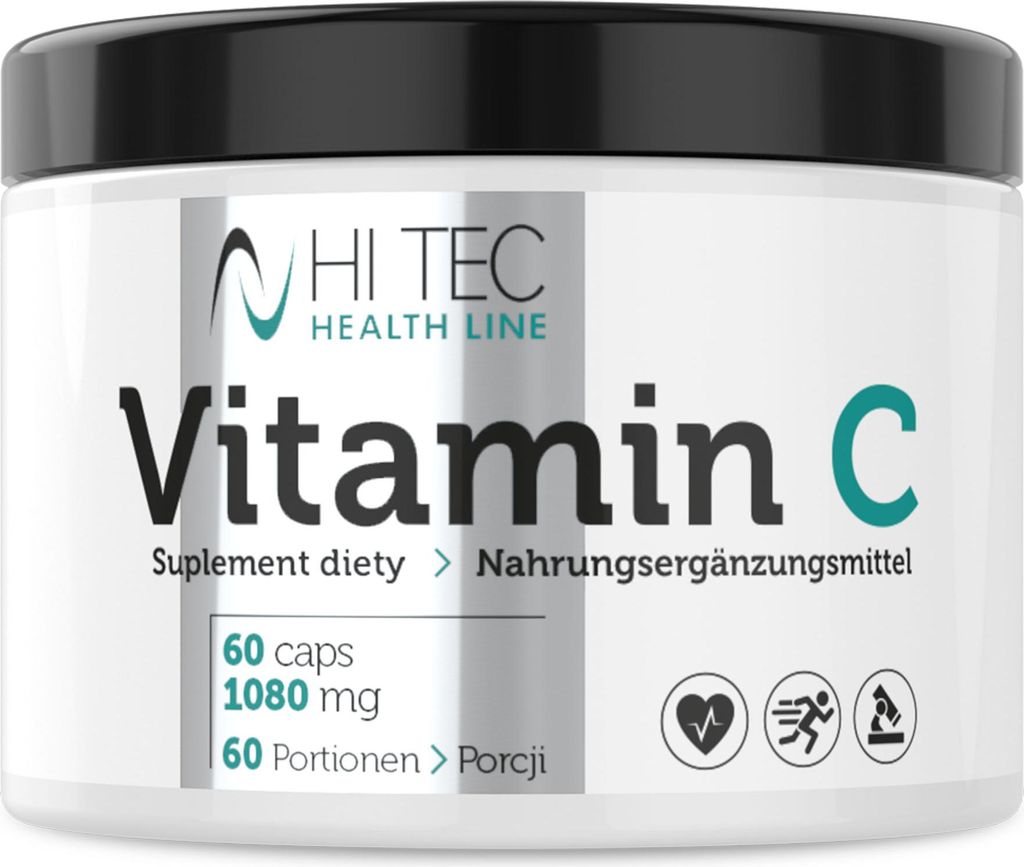 HI TEC HEALTH LINE Vitamin C - 60 kaps. Produktbild 