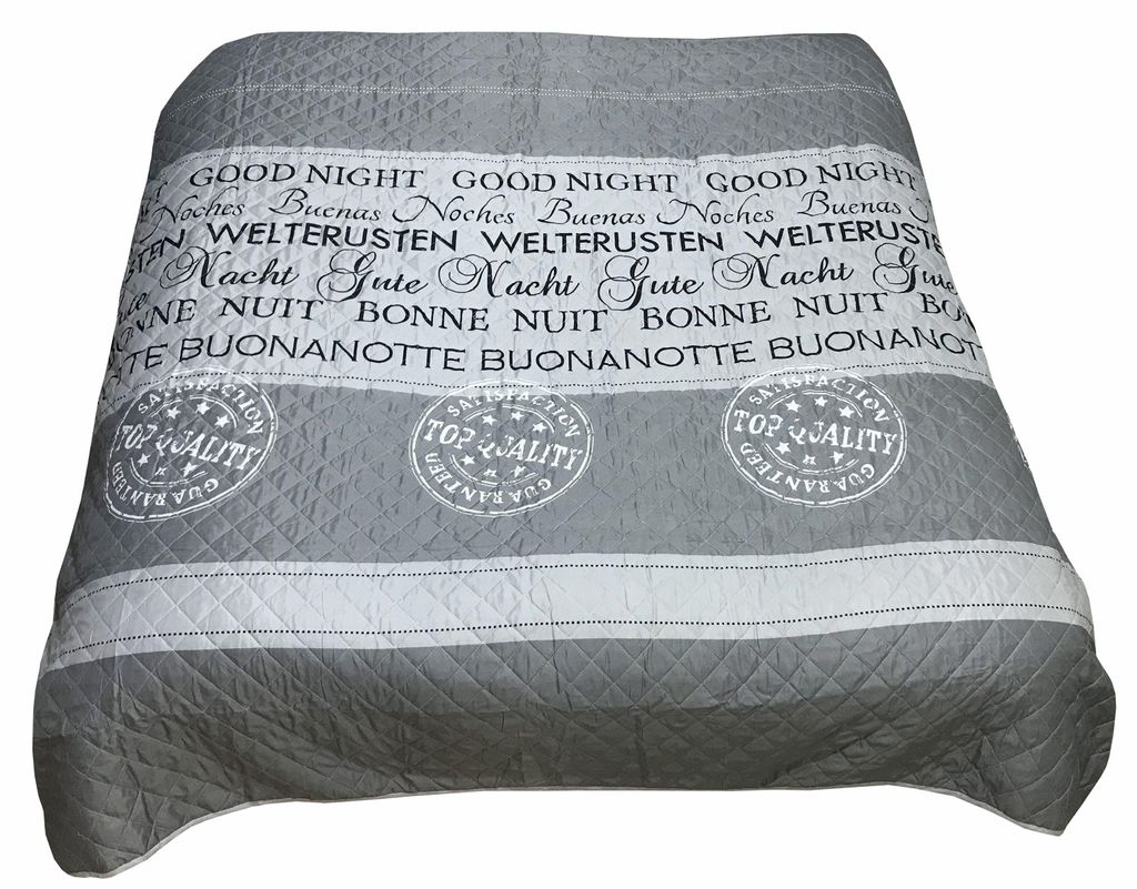 Tagesdecke Wohndecke 220x240 cm Grau Good Night Produktbild 