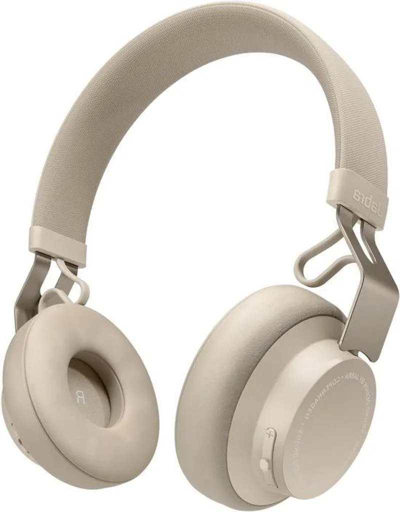 Casque supra-auriculaire sans fil beige : Autonomie 40h et Son HD