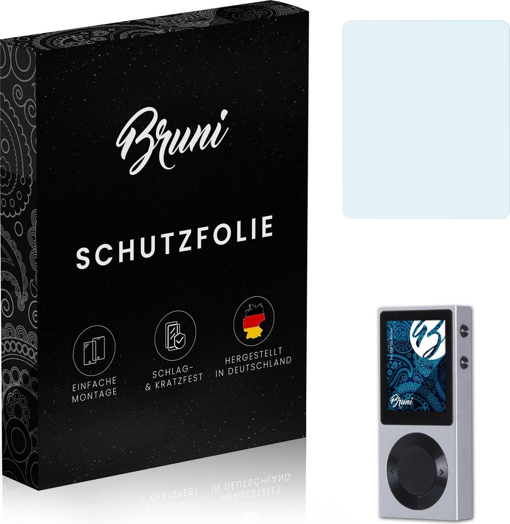 Bruni Basics-Clear 2x Schutzfolie kompatibel mit AGPTek Rocker Folie