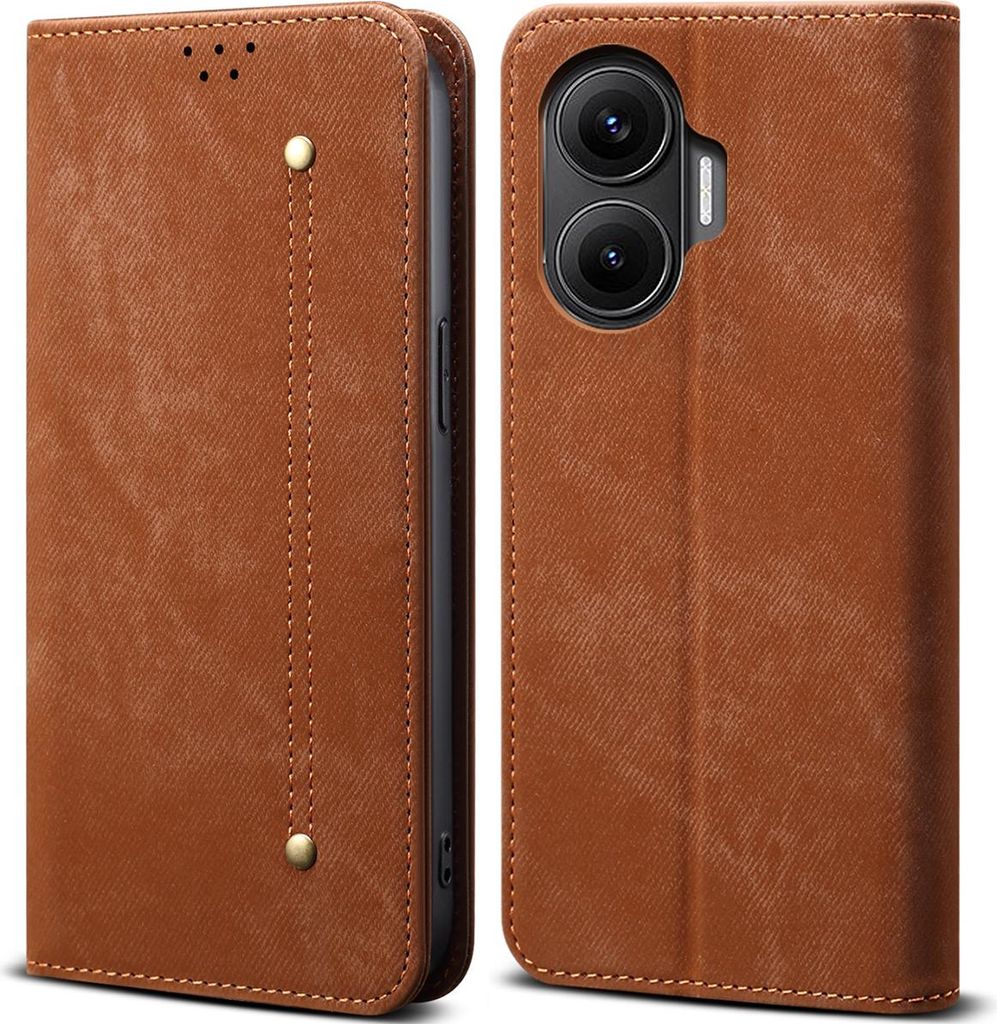 Hülle für Xiaomi Poco F7 Leder Brieftasche Flip Bookstyle Produktbild 