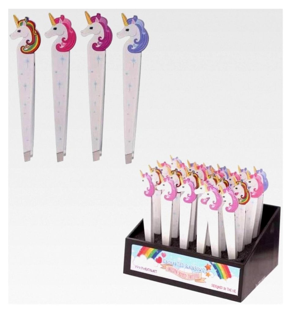 Metall-Pinzette im Regenbogen-Design zum Entfernen von Augenbrauen und Gesichtshaaren