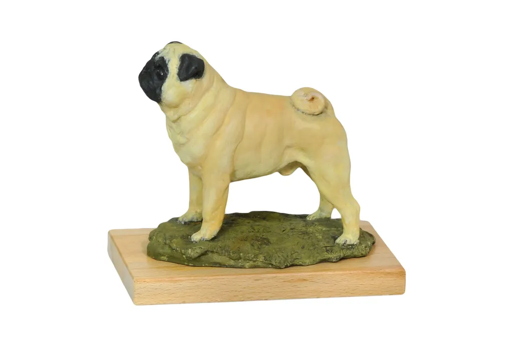 Sculpture de Carlin en Résine - Objet de Décoration Intérieure Chic - 2
