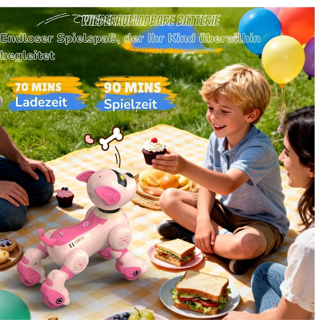 Jouet Robot Chien Intelligent Programmable et Interactif pour Enfant
