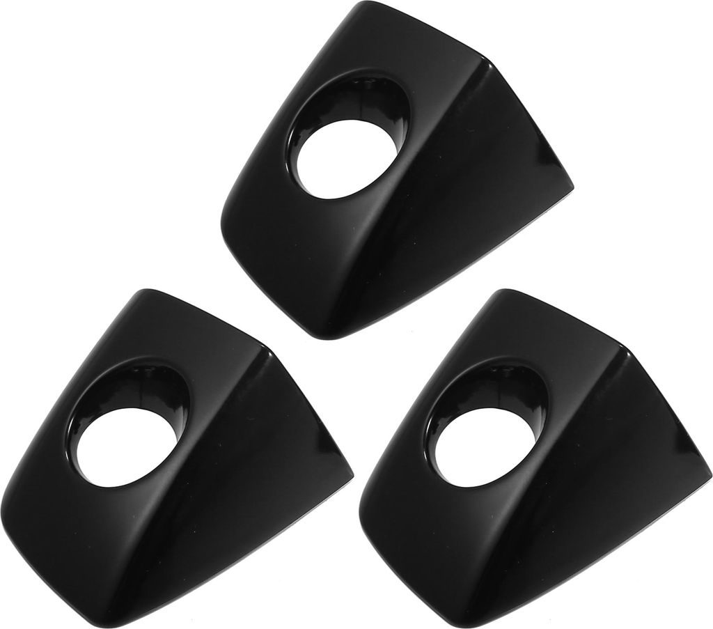 3Stk AC Klimaanlage Knopf Ringe Kompatibel für Chevrolet Schwarz
