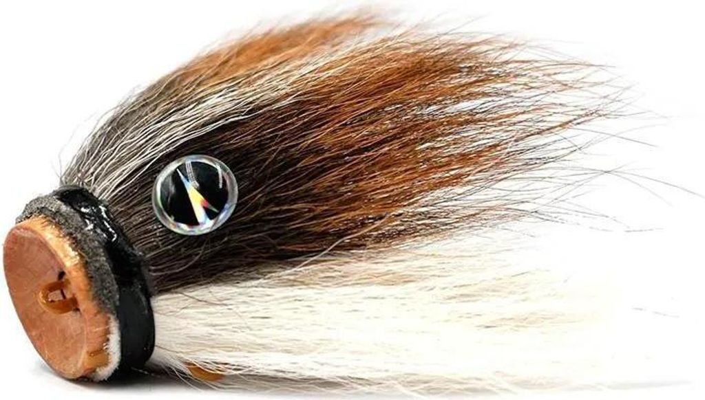 VMC Baby Mustache Shallow Cappucino 14g Jigkopf bleifrei