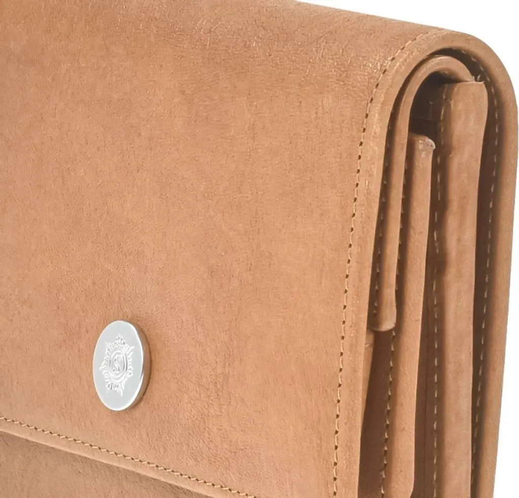 Porte-monnaie TARN G Sonnenleder en cuir marron véritable 822-303-01