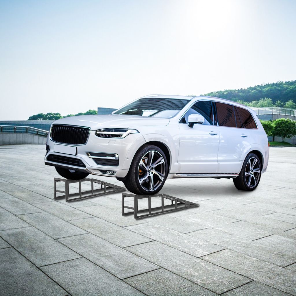 2 x KFZ Auto Auffahrrampe Rampe Wagenheber Hebebühne PKW Produktbild 2