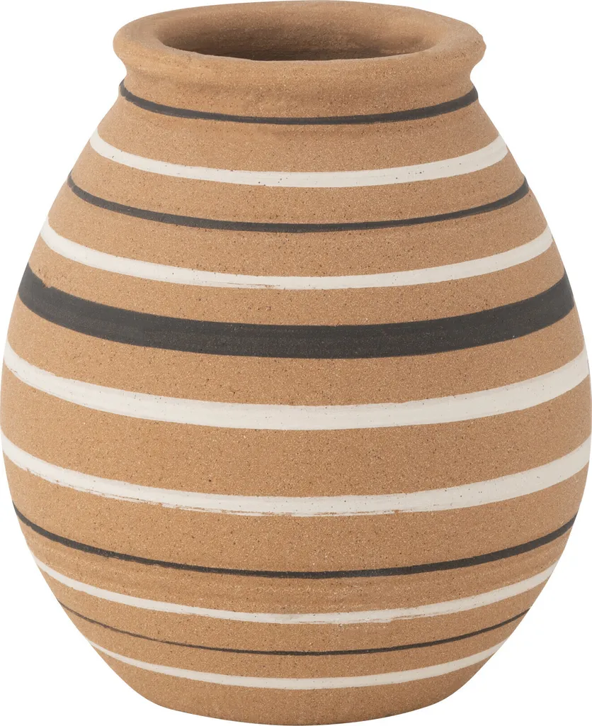 Vase Tukano J-Line Pichet Terra - Objet Déco Stable pour Salon Moderne