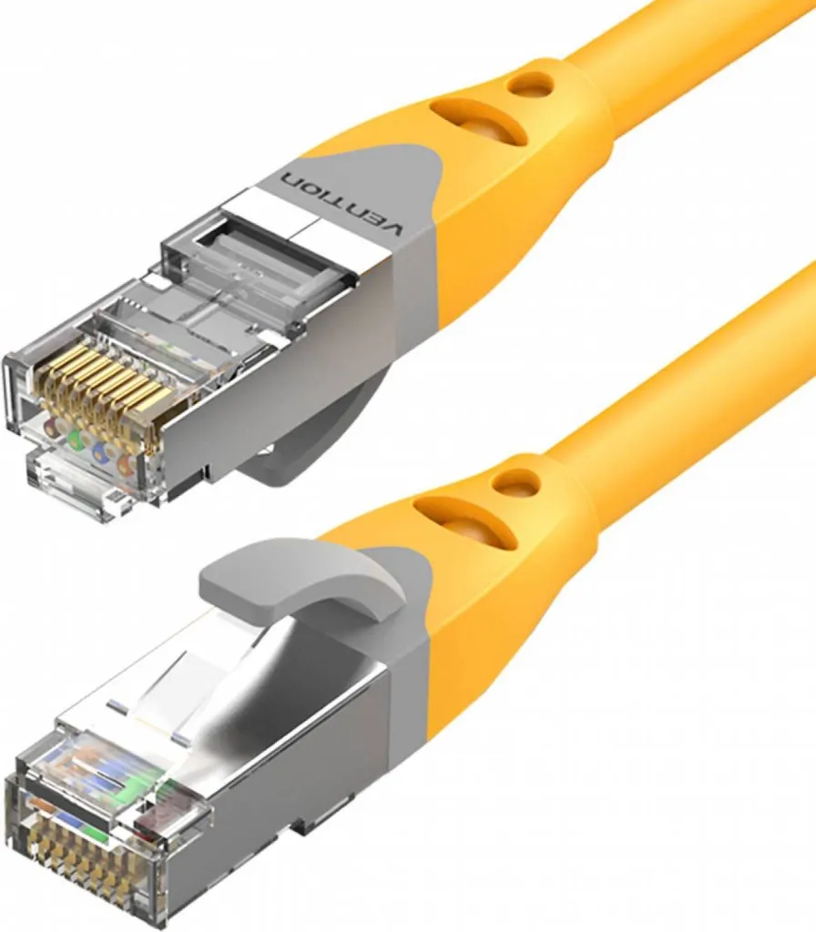 Cavo Patch 2m Cat6A SSTP LSZH Giallo | Certificato per Cablaggio Strutturato