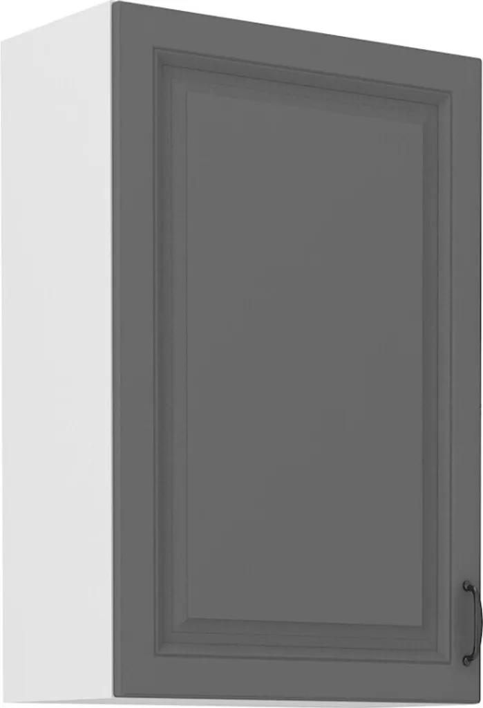 Armadietto superiore alto SOPHIA - larghezza 60 cm, grigio / bianco