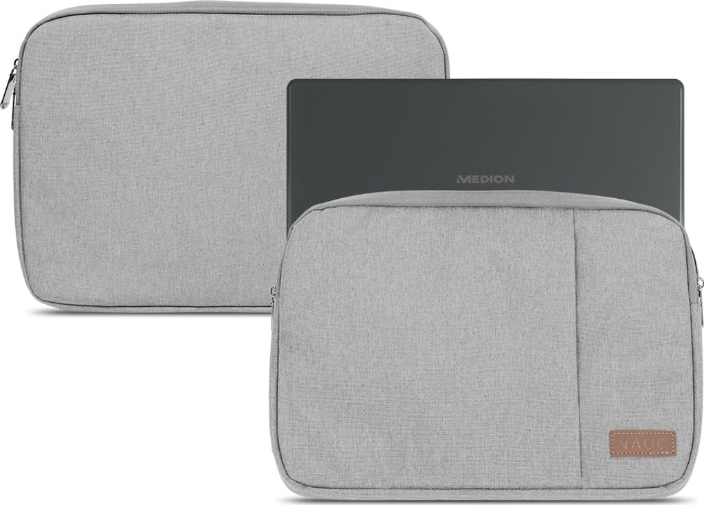 Notebook Sleeve Tasche Medion Akoya E3222 E3223 Hülle Laptop Schutzhülle CaseFarbe:Grau