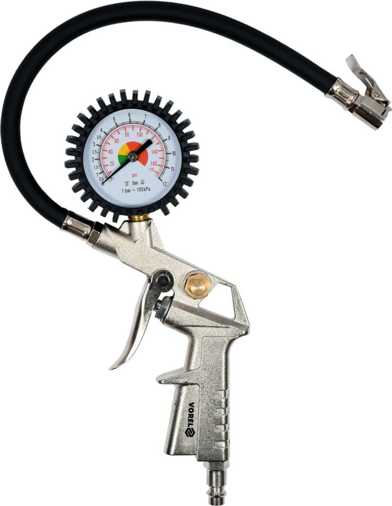 Pistolet do pompowania kół z manometrem VBT Obrázok produktu 