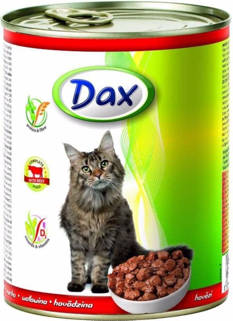 Dax CAT 830g HOVĚZÍ konzerva kousky Obrázek produktu 