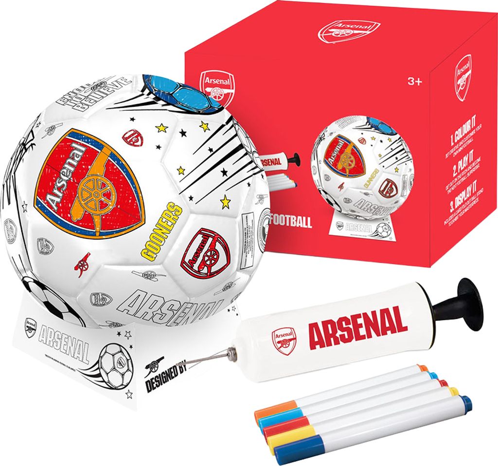 Arsenal FC - Mini-Fußball Set Zum Ausmalen BS4742 (2) (Bunt)