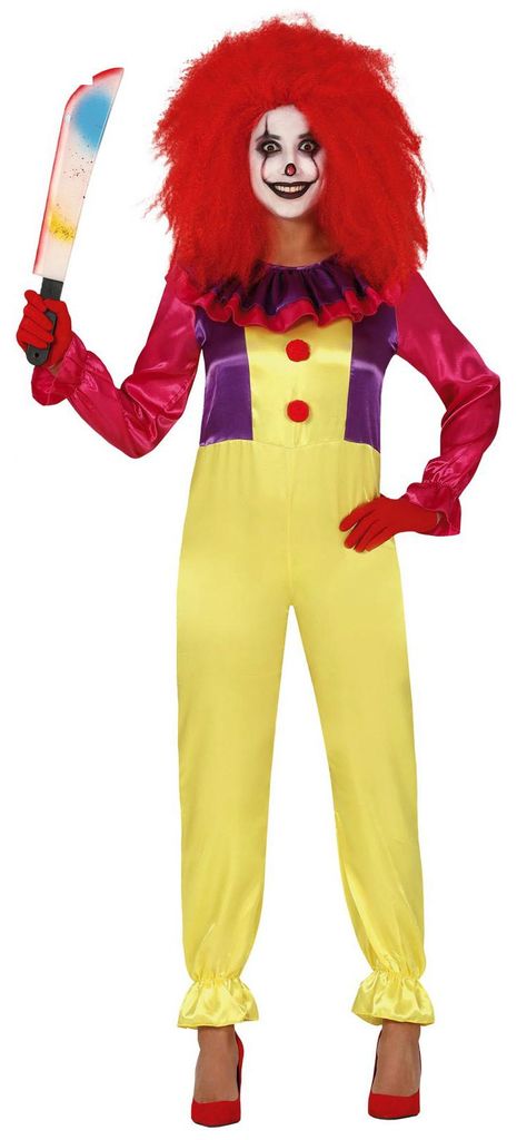 Clown Kostüm für Damen, Größe:M Produktbild 