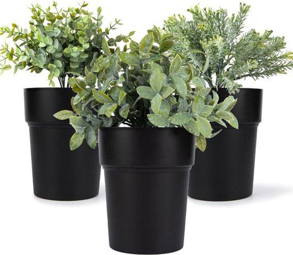 3 Stück Pflanzentöpfe | Wohnaccessoire mit doppelter Schicht und Aufbewahrungsraum - Geldschachtbox als Zimmerpflanze - für den Garten, Terrasse...