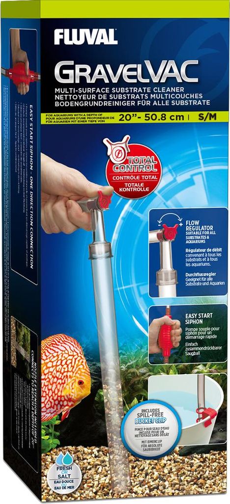 Fluval GravelVac Mulmsauger, mittel/groß