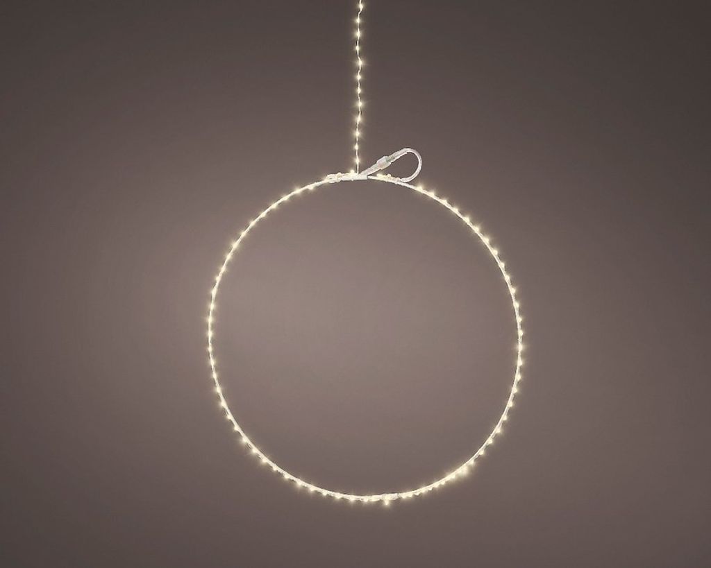 Kaemingk Lumineo Leuchtring 145 LED warmweiß außen 58 cm Produktbild 