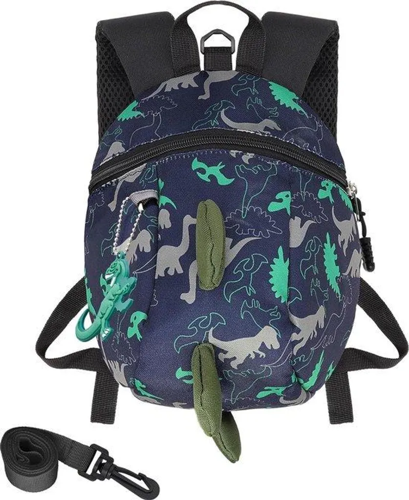 Petit sac à dos bleu enfant avec sangle de rappel pour sorties et crèche