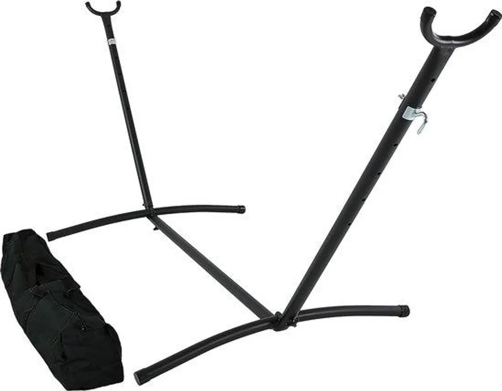 Structure de hamac autoportante en métal noir - Capacité de 181,4 kg