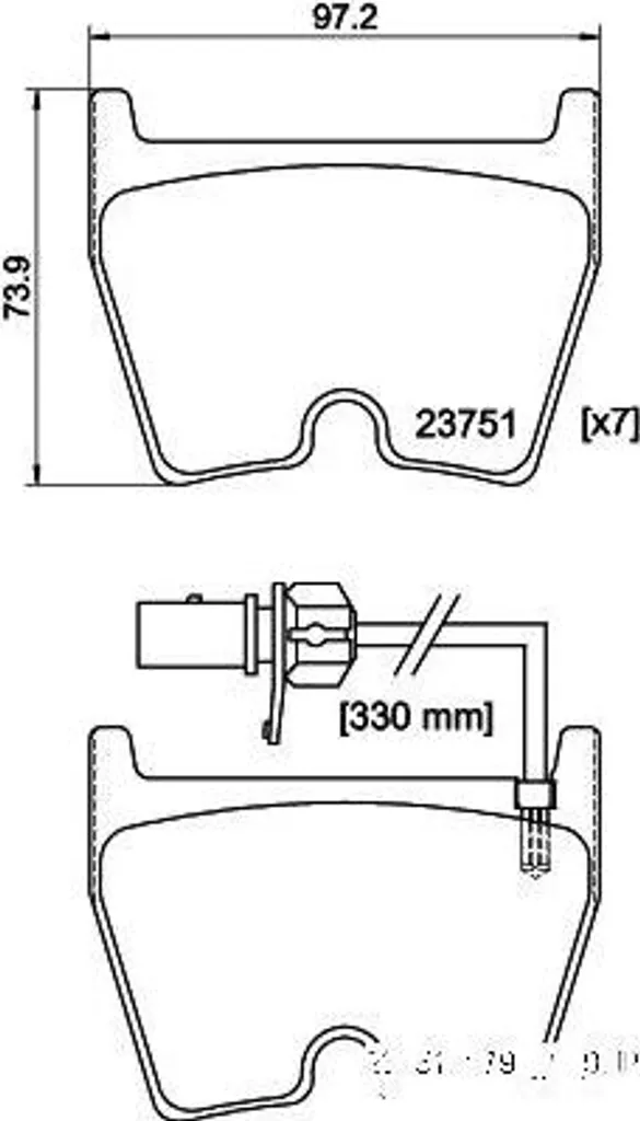 Plaquettes de Frein à Disque pour Audi A4 et A5 Sportback Bendix BPD2383