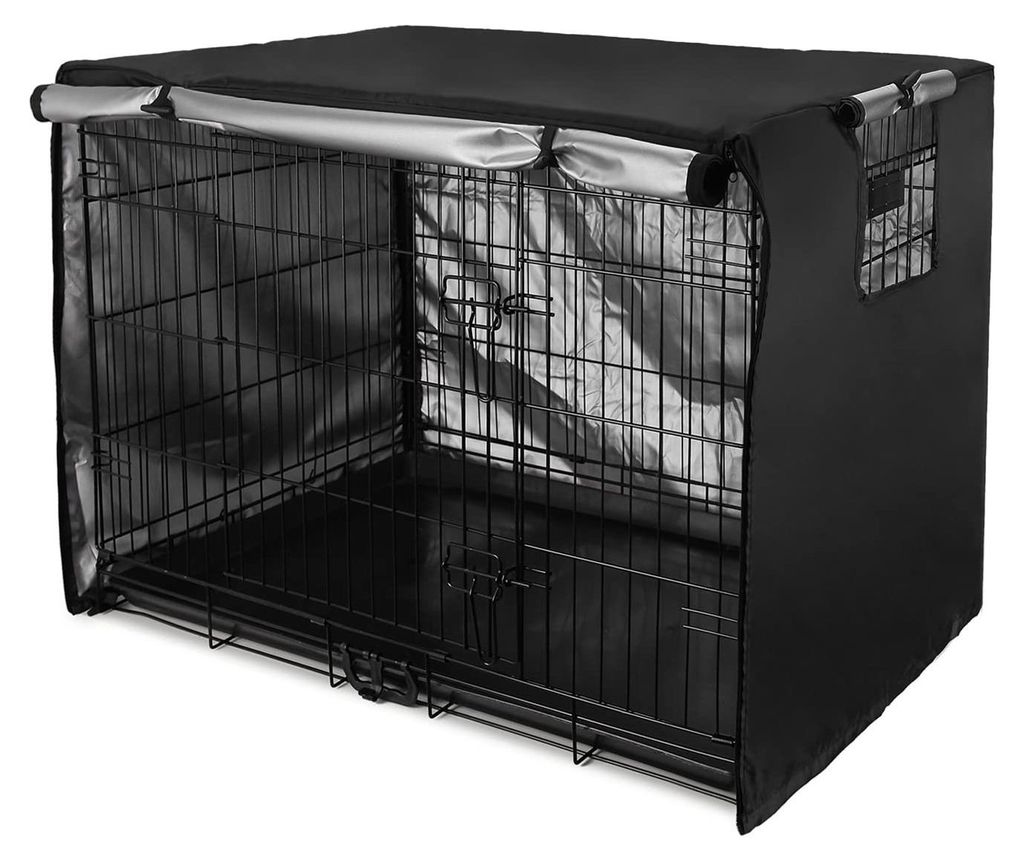 Afdekking voor hondenkooi van metaal - 124,5 x 79 x 84 cm Productafbeelding 