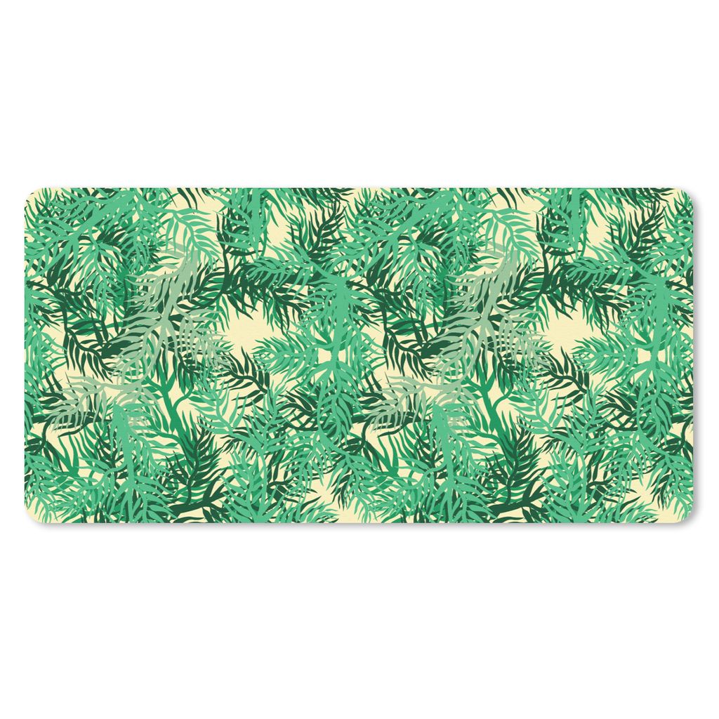 MuchoWow Schreibtischunterlage Dschungel - Muster - Camouflage 80x40 cm - XXL Mauspad - Gaming Mauspad