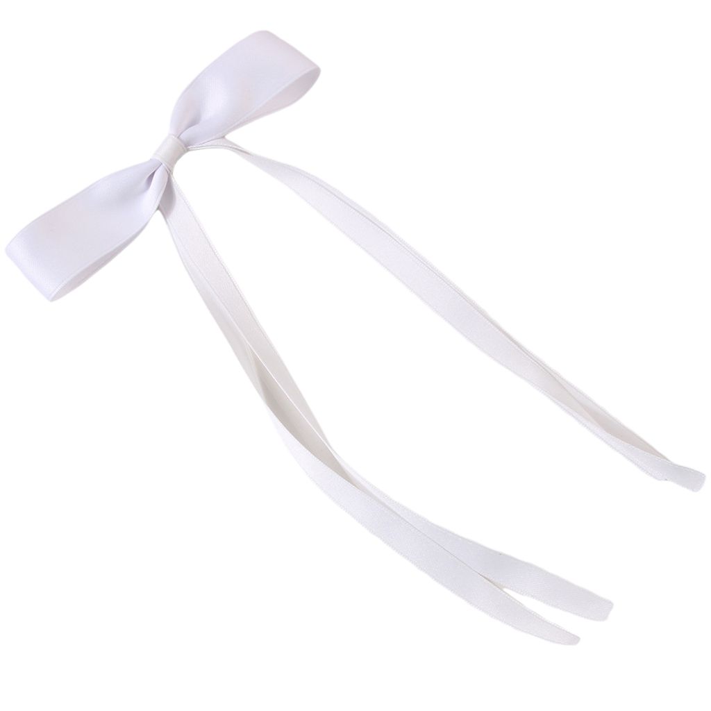 Damen Haarspange Schleife Satin Retro Langes Band Große Größe Einfarbig Anti-Rutsch Haar Pferdeschwanz Dekoration Haarnadel Haarschmuck Haarspangen
